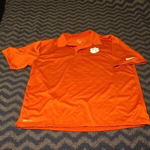 Nike Men's Vibrant Orange Polo Shirt